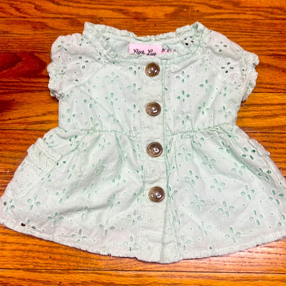 ❤️5/$25❤️2/$15❤️ LITTLE LASS | mint green eyelet dress